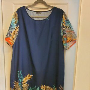 SHEIN Tropical Tunic Dress Plus